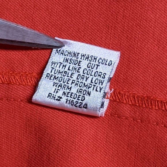 SHE Red Ruffle Tencel/Cotton Blend Open Jacket - Picture 5 of 9